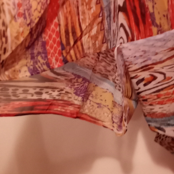 KIMONO Mix-Print Open Front Maxi Small Med Large - Picture 6 of 12